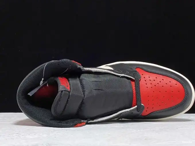 Cheap TB Air Toe High Jordan Retro OG 1 Bred 555088-610 0409